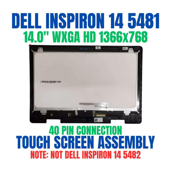 1 of 7-image forUS Dell Inspiron 14 5481 LCD Touch Screen Replacement H5GW1 0H5GW1 B140XTB02.0