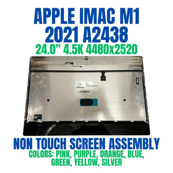 1 of 13-image foriMac 24" 2021 M1 A2438 Retina LCD Screen Display EMC 3663 Assembly Yellow