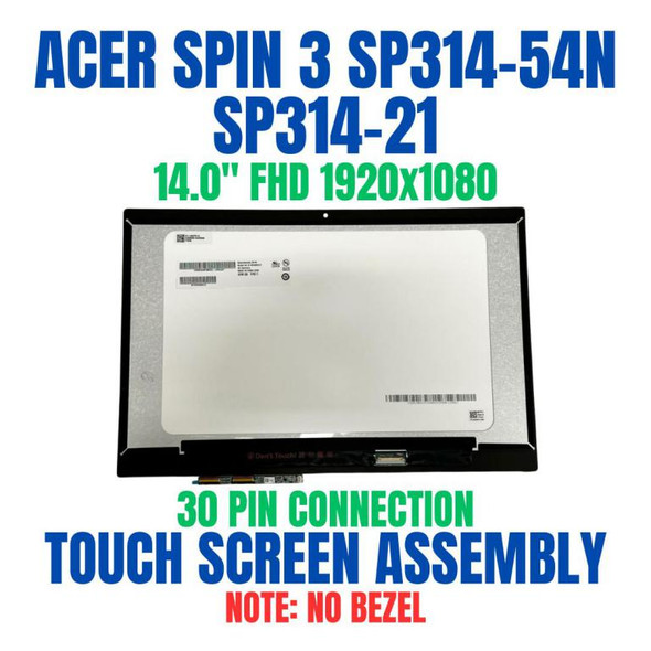 1 of 10-image for14" FHD LCD Touch Screen Digitizer Assembly Acer SP314-21N SP314-21N-R78W