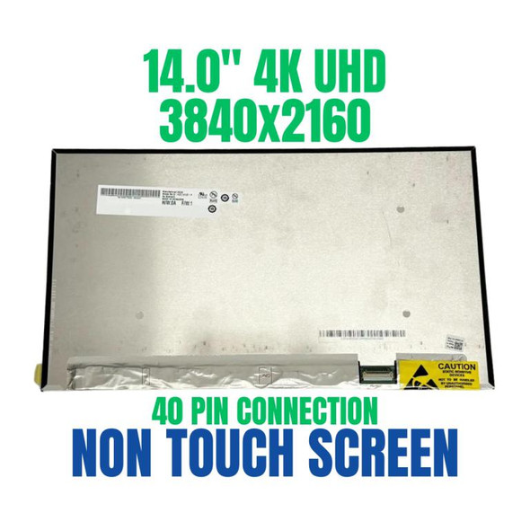 1 of 9-image forDell Latitude 7410 AUO B140ZAN01.4 14" UHD 60HZ AHVA Non Touch LCD Screen VJ37W