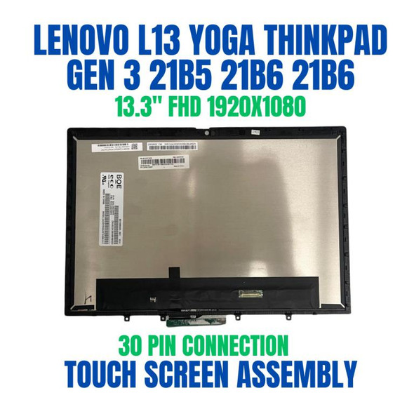 1 of 9-image for13.3" 5M11F25318 5M11F25317 Lenovo ThinkPad L13 Yoga Gen 3 LCD Touch Screen