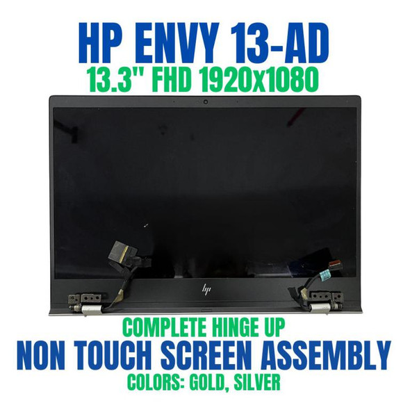 1 of 6-image forHP Envy 13-AD 13.3" FHD LCD Touch Screen Complete Assembly