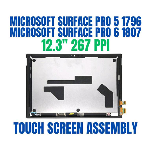 1 of 9-image forMicrosoft Surface Pro 5 1796 12.3" LCD LED Touch Screen Display Assembly