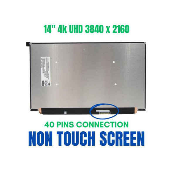 1 of 5-image for14.0" LED LCD Screen NV140QUM-N53 Lenovo Thinkpad X1 Carbon up UHD Non Touch