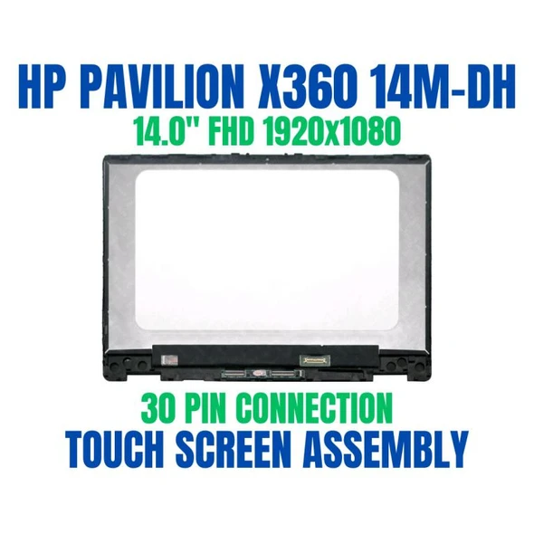 1 of 5-image forHP Pavilion X360 14-DH2xxx 14-DH2xxx LCD Touch Screen Display Assembly