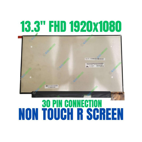 1 of 5-image for13.3" Led Lcd Screen Nv133fhm-n61 Nv133fhm-n52 Lenovo 1920x1080 IPS FHD
