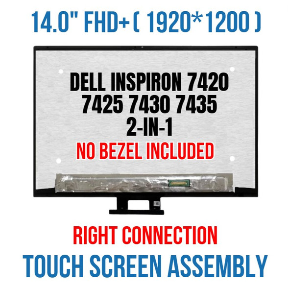 1 of 9-image forDell Inspiron 14 7420 2-in-1 P161G P161G001 LCD Replacement Screen Assembly