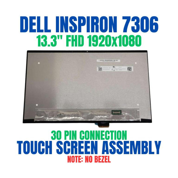 1 of 4-image forLCD Display Touch Screen Assembly Dell Inspiron 13 7300 2-in-1 P124G P125G