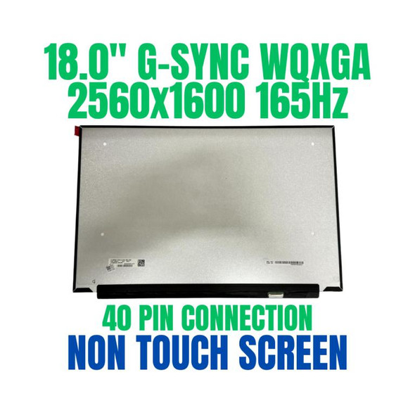1 of 12-image forN180GME-GAA 18.0" Display Panel 40 Pin EDP 2560X1600 165Hz Laptop LCD Screen