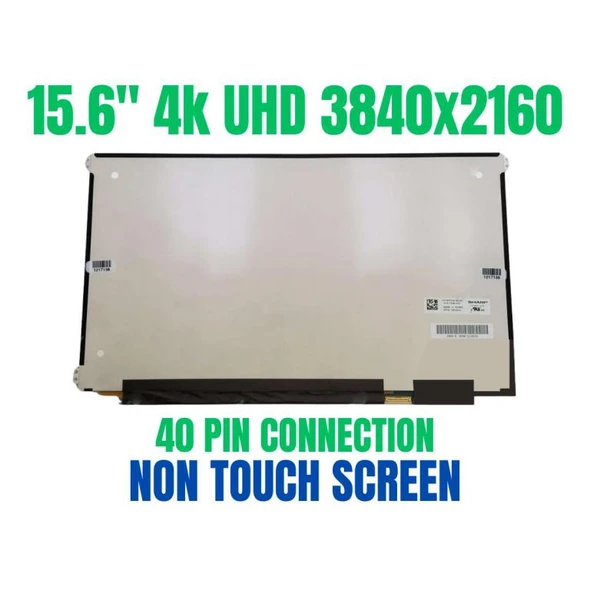 1 of 5-image forLQ156D1JW04 Non Touch Led Lcd Screen 15.6" 4K UHD 3840x2160 40 Pin