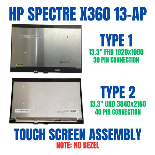1 of 11-image forHP Spectre x360 13-ap 13t-ap LCD Touch Screen Display Digitizer Assembly