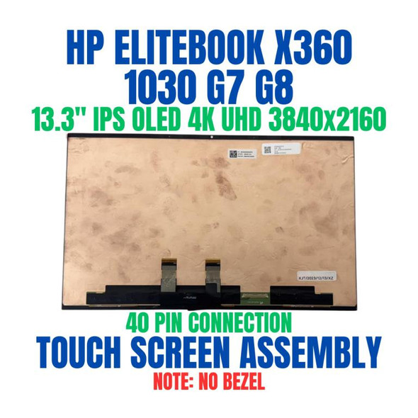 1 of 10-image forHP EliteBook x360 1030 G8 13.3" OLED UHD Touch Screen Display Assembly M45812-001