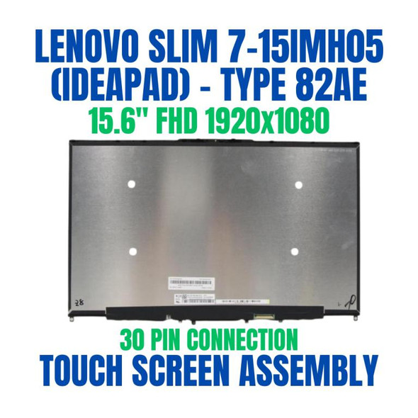 1 of 8-image for5D10S39648 15.6" Lenovo Ideapad Yoga Slim 7-15IIL05 82AA LCD Screen Glass Assembly REPLACEMENT FHD 1920X1080