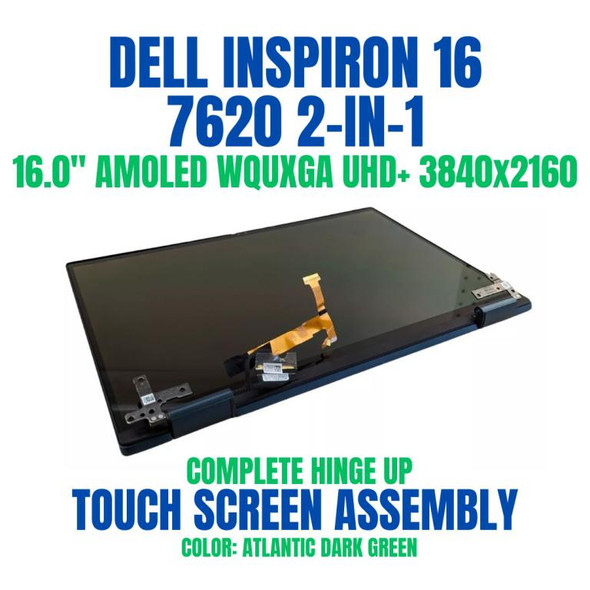 1 of 9-image forDell Inspiron 16 2-in-1 7620 16" OLED UHD+ Complete Touch Screen LCD Assembly OEM