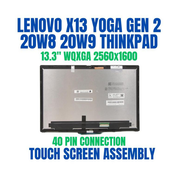 1 of 10-image for13.3" Display Screen Lenovo Thinkpad Yoga X13 Gen 2 20w8 20w9 IPS Led 40 Pin