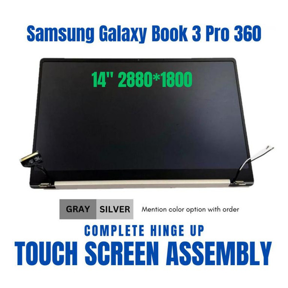 1 of 5-image forSamsung Galaxy Book3 Pro NP940XFG 2880X1800 OLED Gray 14" Top Assembly