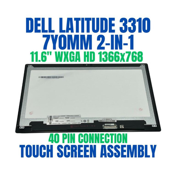 1 of 5-image forDell Latitude 3310 2-in-1 Series 13.3" FHD Touch Screen LCD Panel P8MR0 135WG