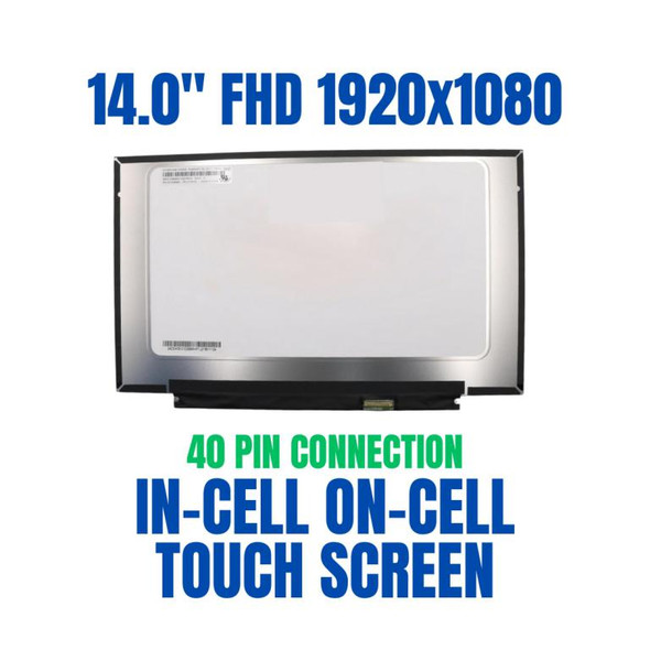 1 of 8-image forAu Optronics B140HAK03.0 HW3A 14.0" 1920x1080 Touch LCD Screen Panel