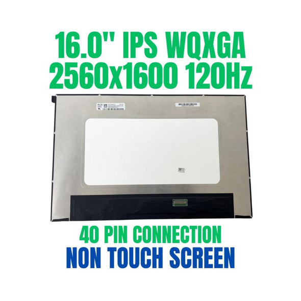 1 of 9-image for120HZ 2.5K 16.0" WQXGA LAPTOP LCD Screen Dell Inspiron 16 plus P122F 2560X1600