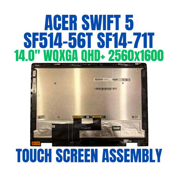 1 of 4-image for14.0" WQXGA Laptop lcd Screen Assembly Acer Swift 5 SF514-56T 2560X1600 2022