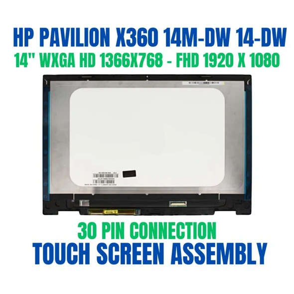 1 of 5-image forLCD Display Touch Screen Digitizer Assembly L96515-001 HP Pavilion x360 14-DW
