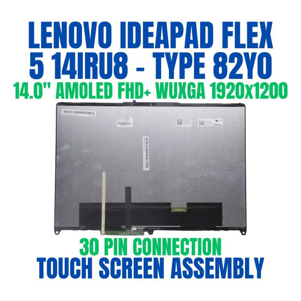1 of 8-image forWUXGA LCD Screen Touch Digitizer Assembly Lenovo Ideapad Flex 5 14IRU8 82Y0