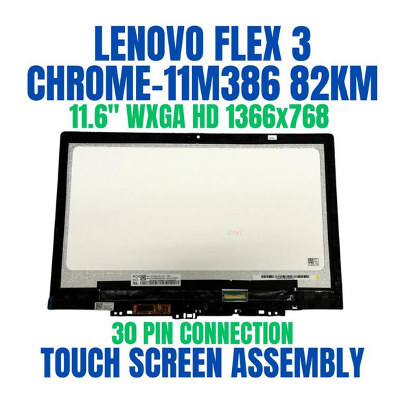 1 of 8-image forLCD Screen Touch Glass Digitizer Assembly Lenovo Flex 3 Chrome 11M836 82KM