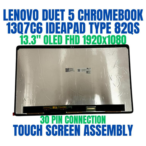 1 of 8-image forOLED LCD Touch Screen Assembly 5D10S39729 Lenovo Duet 5 Chromebook 13Q7C6