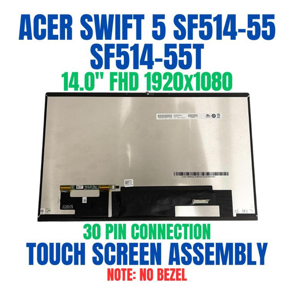 1 of 8-image forFHD LCD Display Touch Screen Assembly B140HAN06.D Acer Swift 5 SF514-55T