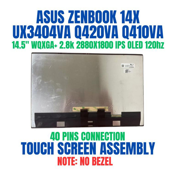1 of 10-image forAsus Zenbook 14X UX3404VC i7-13700H 14.5" 120hz 2880x1800 OLED glossy 16:10 234 PPI Replacement Laptop LCD LED Screen Display