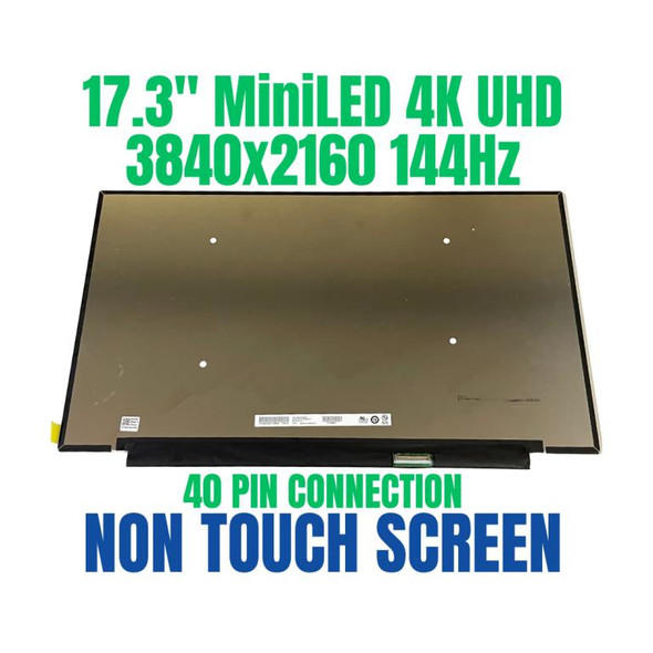 1 of 6-image forMSI Titan GT77 HX 13VI-044 17.3" 144hz 3840x2160 IPS matte 16:09 255 PPI Replacement Laptop LCD LED Screen Display
