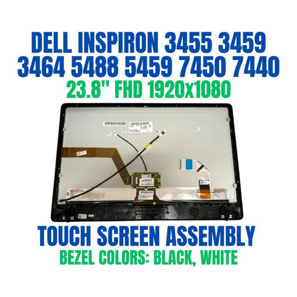 1 of 8-image forDell Optiplex 7440 Aio All-in-one 23.8" Touch Screen Assembly 4xrmh