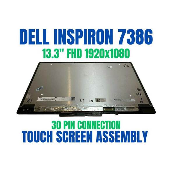 1 of 4-image forDell Inspiron 13 7386 2-in-1 13.3" FHD LCD Touch Screen Assembly W8Y53