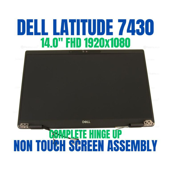 1 of 5-image forXCH22 Dell OEM Latitude 7430 LCD Screen Display Complete Assembly FHD 0XCH22