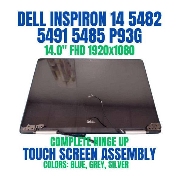 1 of 7-image forDell Inspiron 5482 5491 2-in-1 14" Dell DP/N C9W4D Touch Screen FHD LCD Complete Assembly Blue Display LCD LED Monitor Panel