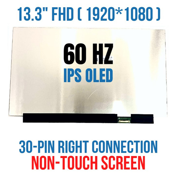1 of 9-image forSAMSUNG ATNA33XC11-0 13.3" FHD OLED LCD Screen Non Touch Asus ZenBook 13 Display LCD LED Monitor Panel