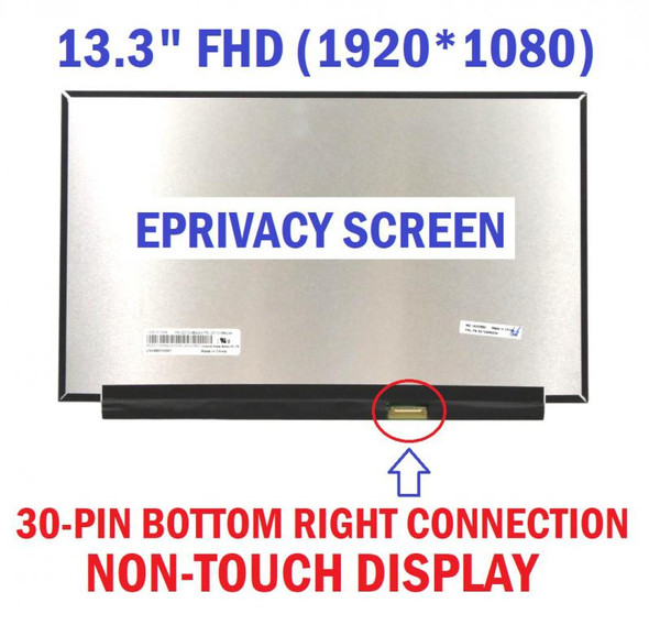 1 of 12-image for5D10W84244 Lenovo Thinkpad X13 LCD Touch Screen Coretronic 13.3" ePrivacy Display LCD LED Monitor Panel