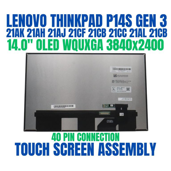 1 of 8-image forLenovo 5T51L52622 Touch Panel 14" WQUX MTO B152690Q3 AOFT Replacement Laptop LCD LED Screen Display Monitor