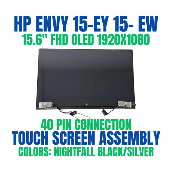 1 of 9-image forHP Panel KIT TS 15.6" FHD BV OLED Night Fall Black N09667-001 Replacement Screen Display