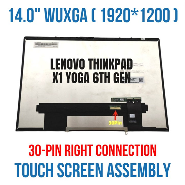 1 of 10-image forLenovo LCD Module Assembly 14" WUXGA AR HD GY LBO/AUO 5M11H78621 Replacement Screen Display
