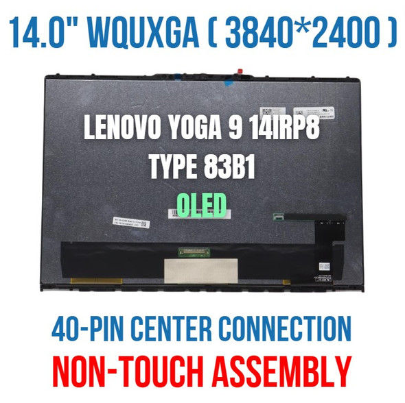 1 of 10-image forLenovo LCD Assembly 14" UHD Touch 82LU ST OLED 5D10S39759 Replacement Screen Display