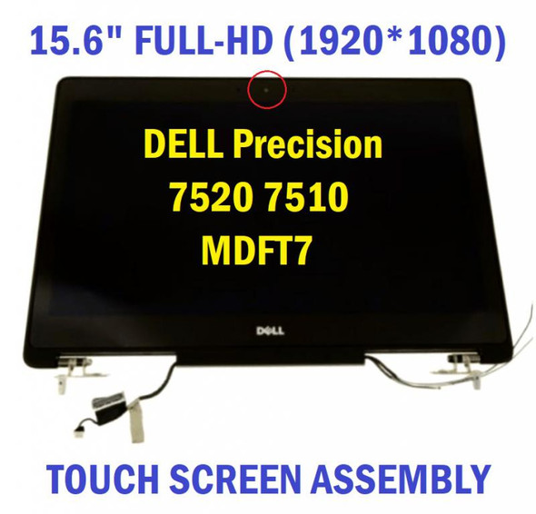 1 of 7-image forDell Assembly LCD FHD Touch 7520 MDFT7 Replacement Screen Display