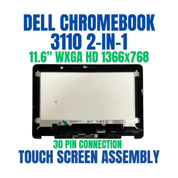 1 of 7-image for078GNG Dell Chromebook 3110 2-in-1 Touch LCD Screen Replacement Assembly