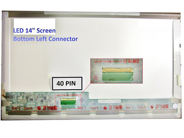 2 of 9-image for14.0" Laptop LED LCD Screen with GLOSSY and HD WXGA 1366X768 HP Pavilion G4 G4-1104DX G4-1022CA G4-1104DX G4-11112TX G4-1128TX