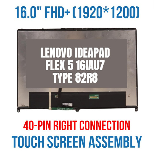 1 of 8-image forLenovo Flex 5 16IAU7 5 16ALC7 5 16ABR8 Screen LCD Touch Screen 5D10S39794