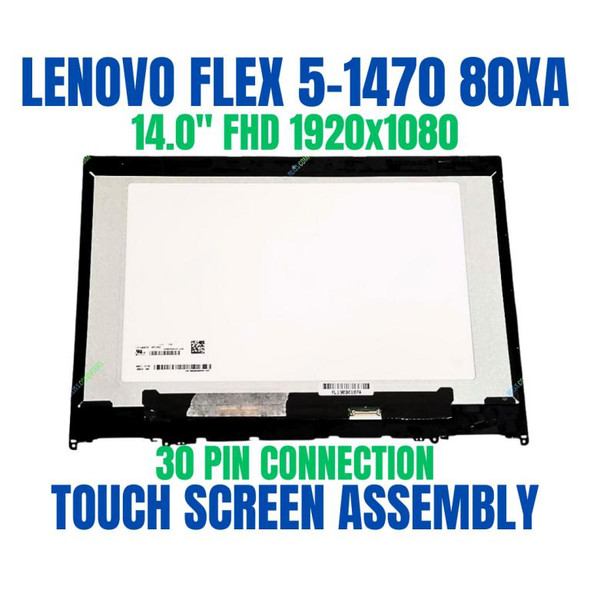 1 of 5-image forLENOVO 14.0" LED FHD LCD Touch Screen Frame 5D10N45602 M140NWF5 R3