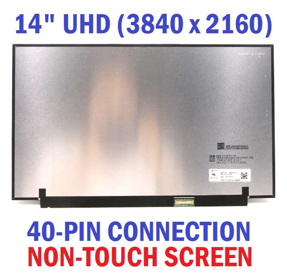 1 of 10-image forMNE001EA1-5 MNE001EA1-1 MNE001EA1-4 LCD Screen UHD 3840x2160 40 Pin LED Panel eDP