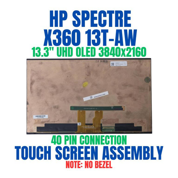 1 of 12-image for13.3" HP Spectre x360 13t-aw 13t-aw2xx UHD OLED LCD Touch Screen Assembly
