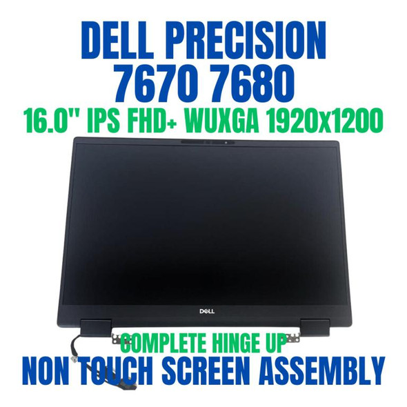 1 of 12-image forOEM Dell Precision 7670 7680 16" FHD+ LCD Screen Assembly RGB Cam J7W22