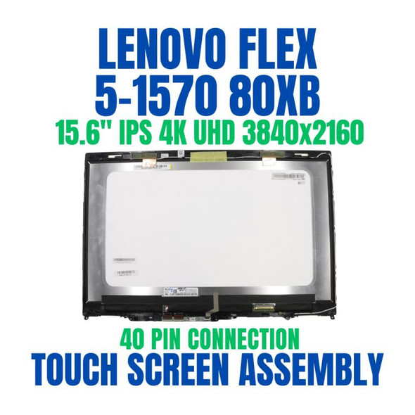 1 of 8-image forLenovo Flex 5-1570 81CA Lcd Touch Screen Bezel 15.6" 4K 5D10N46973